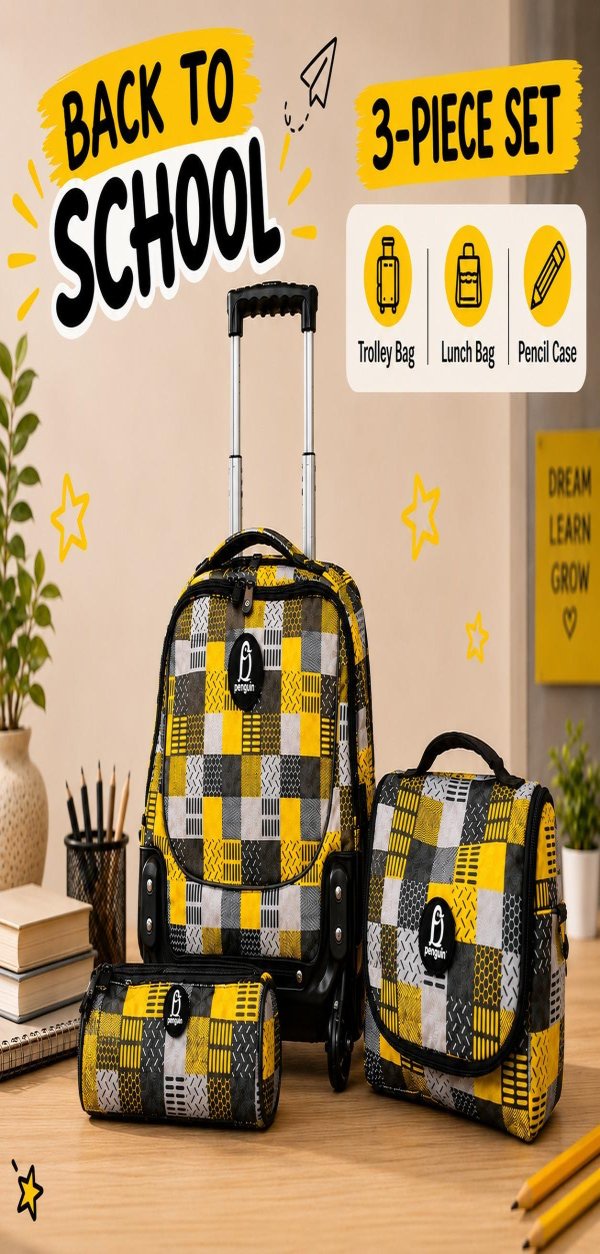 PENGUIN TROLLY BAG - SET OF 3